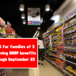 $766 for families of 3 receiving SNAP benefits through September 23