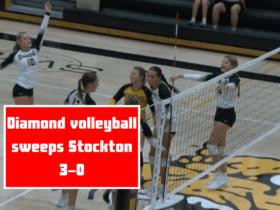 Diamond volleyball sweeps Stockton 3-0