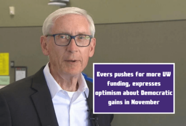 Evers pushes for more UW funding, expresses optimism about Democratic gains in November