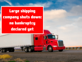 Large shipping company shuts down: no bankruptcy declared yet