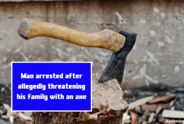 Man arrested after allegedly threatening his family with an axe