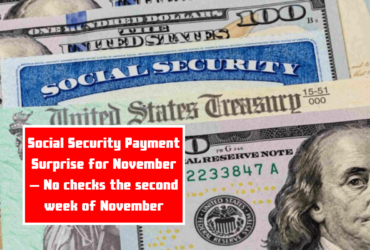 Social Security Payment Surprise for November – No checks the second week of November