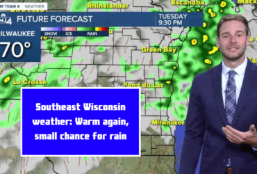 Southeast Wisconsin weather: Warm again, small chance for rain