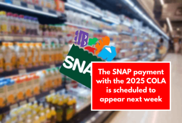 The SNAP payment with the 2025 COLA is scheduled to appear next week