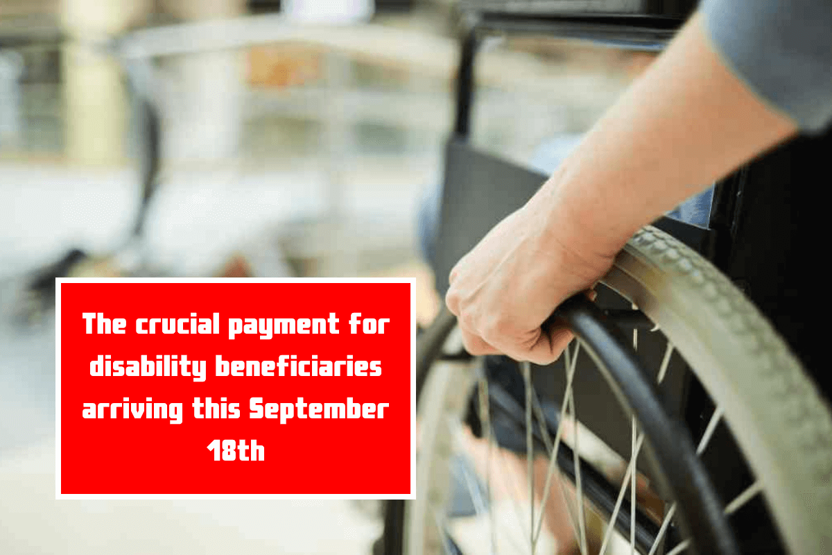 The crucial payment for disability beneficiaries arriving this September 18th