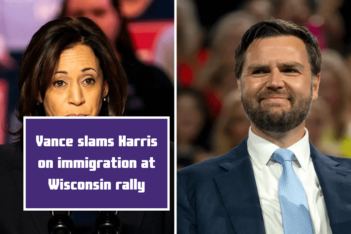 Vance slams Harris on immigration at Wisconsin rally