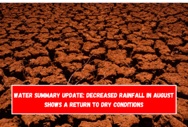 Water Summary Update: Decreased rainfall in August shows a return to dry conditions