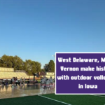 West Delaware, Mount Vernon make history with outdoor volleyball in Iowa