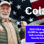 2025 COLA update: $3,089 for aged couple both receiving Social Security benefits