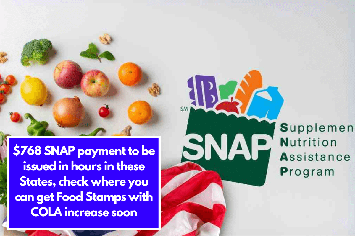 $768 SNAP payment to be issued in hours in these States, check where you can get Food Stamps with COLA increase soon