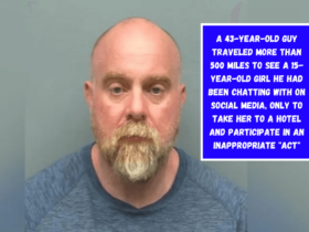 A 43-year-old guy traveled more than 500 miles to see a 15-year-old girl he had been chatting with on social media, only to take her to a hotel and participate in an inappropriate act