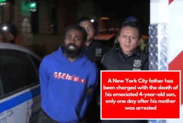 A New York City father has been charged with the death of his emaciated 4-year-old son, only one day after his mother was arrested