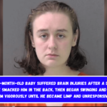 A three-month-old baby suffered brain injuries after a daycare employee smacked him in the back, then began swinging and bouncing him vigorously until he became limp and unresponsive