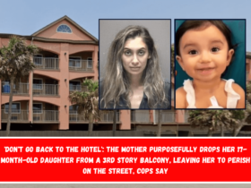 'Don't go back to the hotel' The mother purposefully drops her 17-month-old daughter from a 3rd story balcony, leaving her to perish on the street, cops say