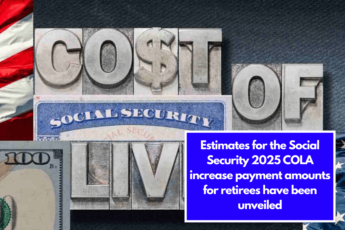 Estimates for the Social Security 2025 COLA increase payment amounts