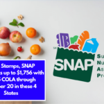 Food Stamps, SNAP payments up to $1,756 with 2025 COLA through October 20 in these 4 States 