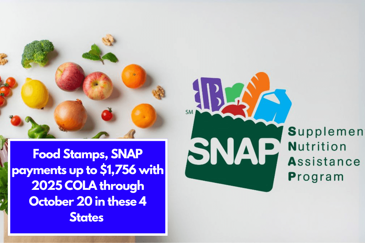 Food Stamps, SNAP payments up to 1,756 with 2025 COLA through October