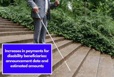 Increases in payments for disability beneficiaries: announcement date and estimated amounts