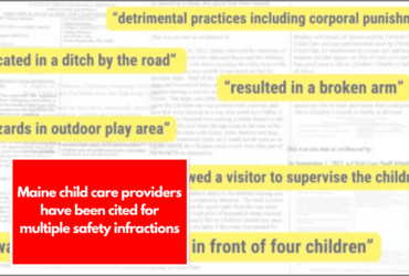 Maine child care providers have been cited for multiple safety infractions