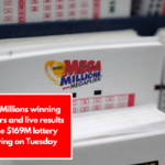 Mega Millions winning numbers and live results for the $169M lottery drawing on Tuesday