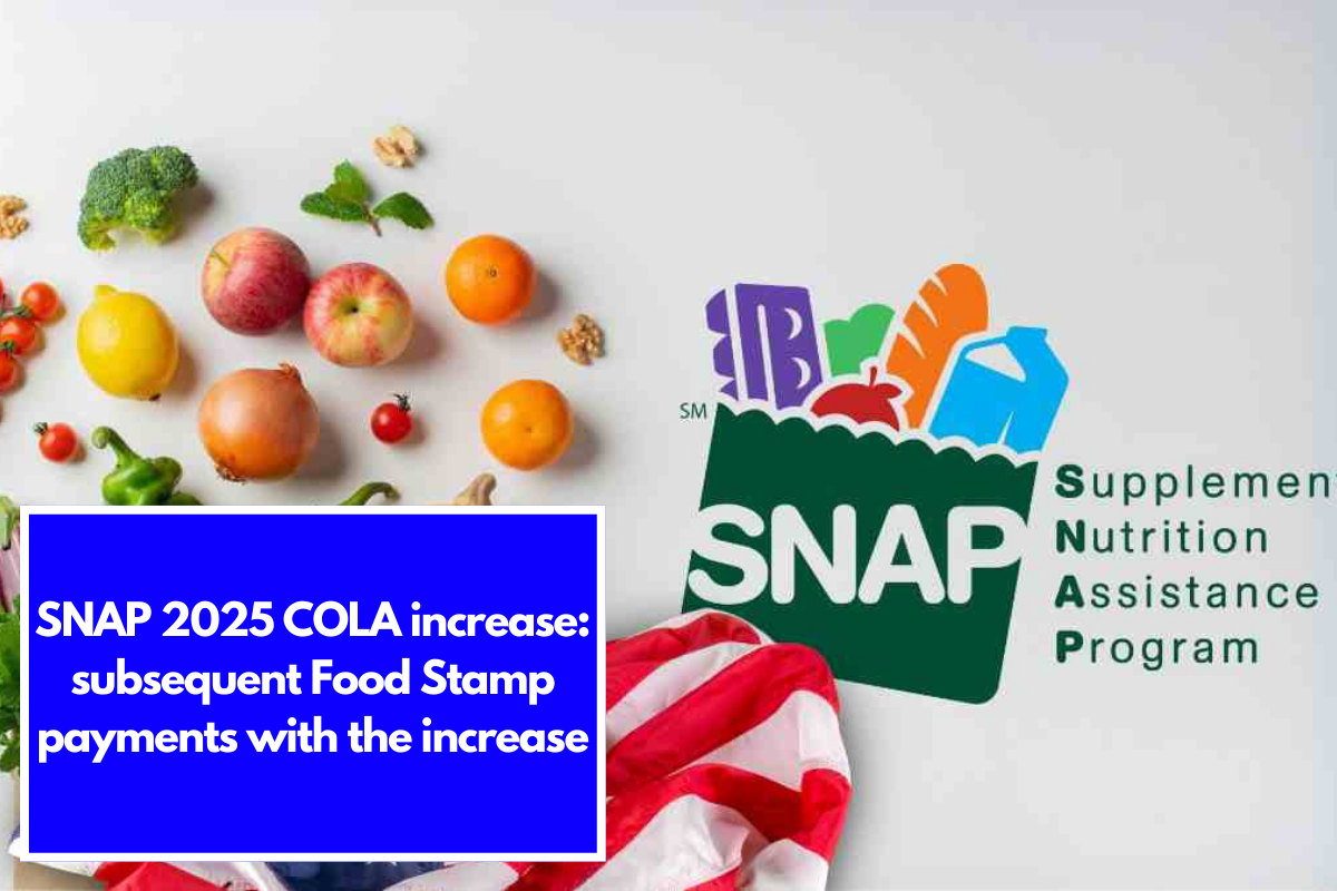 SNAP 2025 COLA increase subsequent Food Stamp payments with the