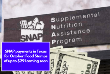 SNAP payments in Texas for October: Food Stamps of up to $291 coming soon