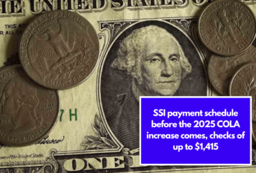 SSI payment schedule before the 2025 COLA increase comes, checks of up to $1,415