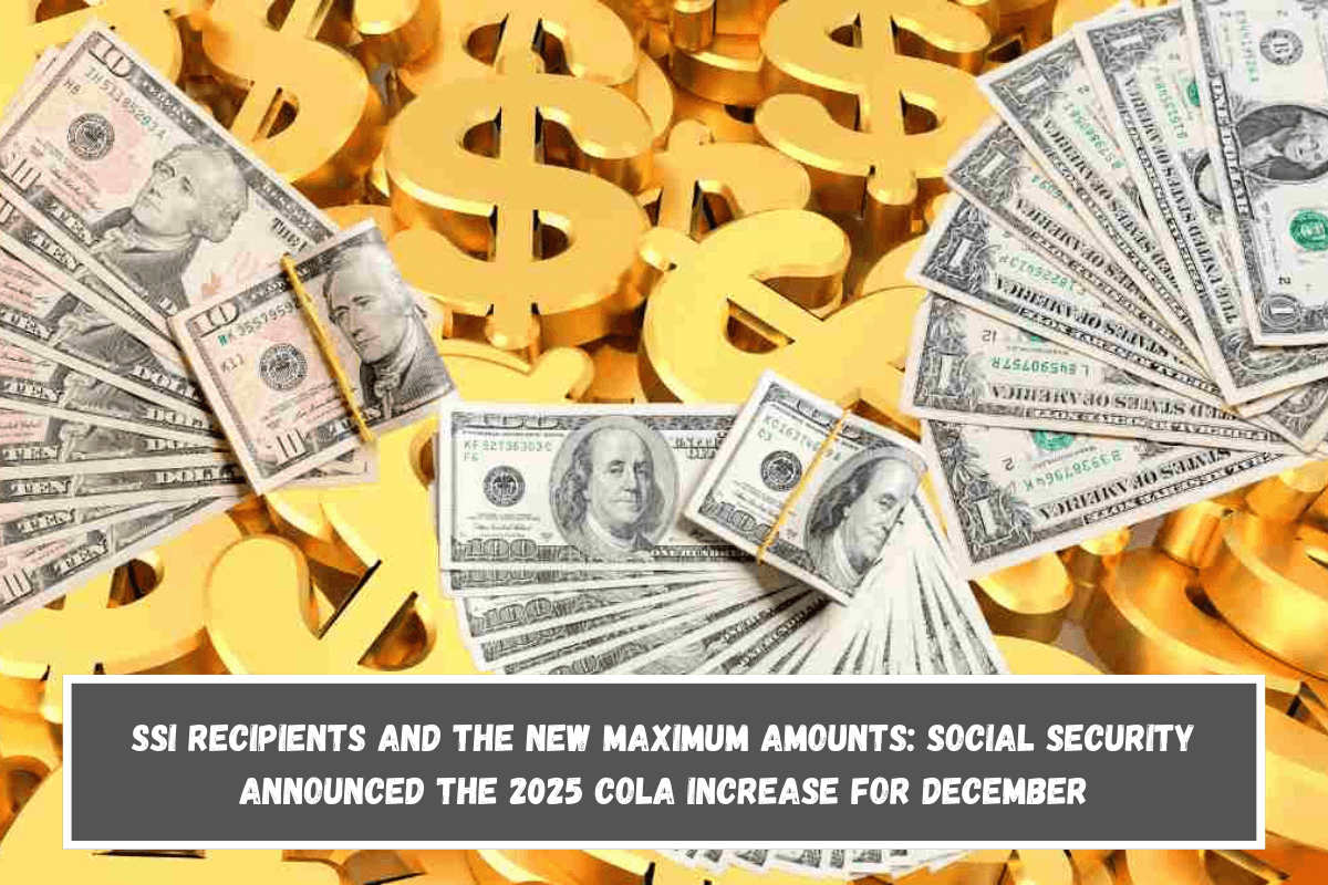 SSI recipients and the new maximum amounts Social Security announced