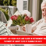 Social Security 62-year-olds and older in retirement will get a payment of about $1,921 if eligible in days