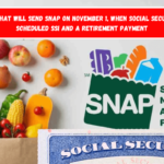 States that will send SNAP on November 1, when Social Security has scheduled SSI and a retirement payment