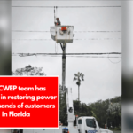 The CWEP team has assisted in restoring power to thousands of customers in Florida