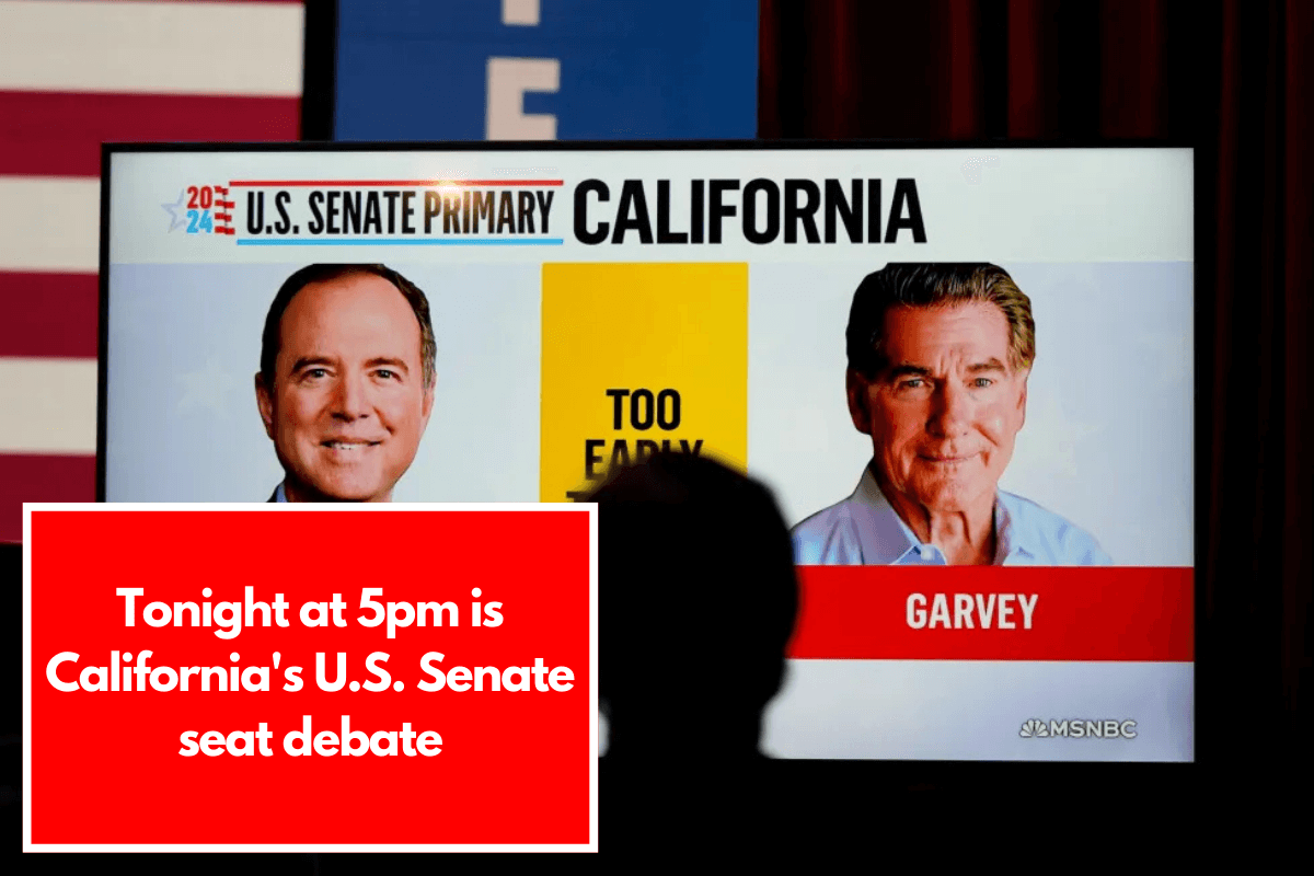 Tonight at 5pm is California's U.S. Senate seat debate MyGateWay News