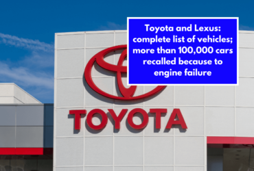 Toyota and Lexus: complete list of vehicles; more than 100,000 cars recalled because to engine failure