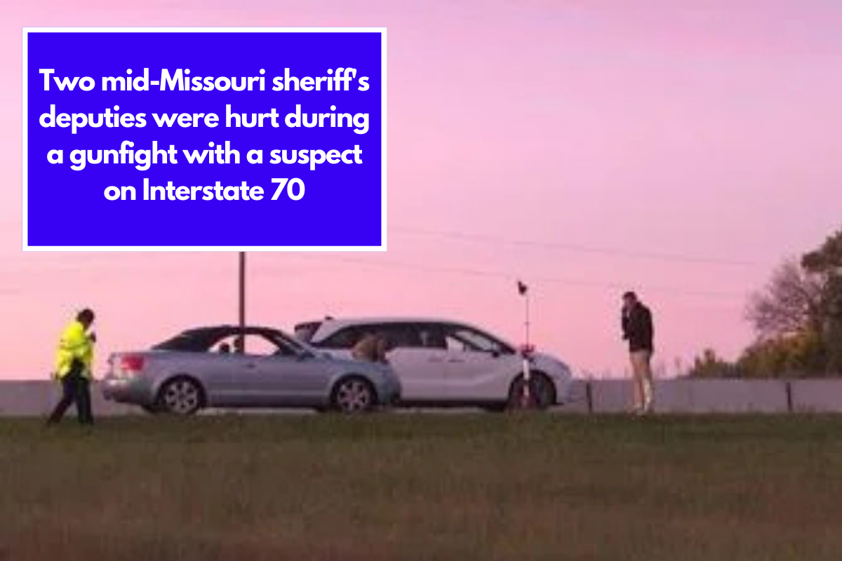 Two mid-Missouri sheriff's deputies were hurt during a gunfight with a suspect on Interstate 70