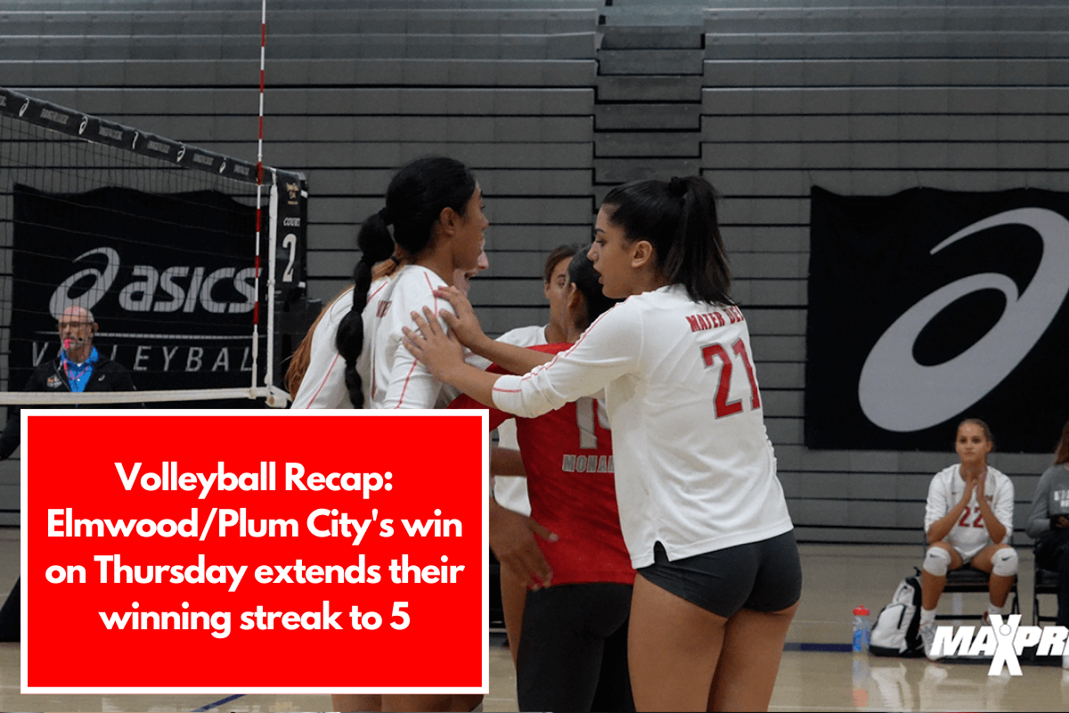 Volleyball Recap: Elmwood/Plum City's win on Thursday extends their winning streak to 5