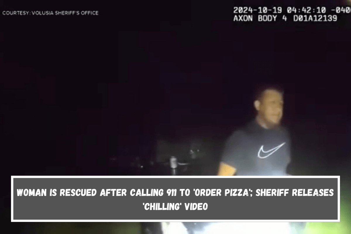 Woman is rescued after calling 911 to 'order pizza'; sheriff releases 'chilling' video