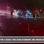 After a deadly fire crash in Mondovi, one person died