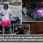 Andre Beadle, a 25-year-old New York YouTuber, died after crashing BMW during street race in front of horrified crowd on Queens highway