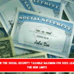 Changes in the Social Security taxable maximum for 2025 learn about the new limits