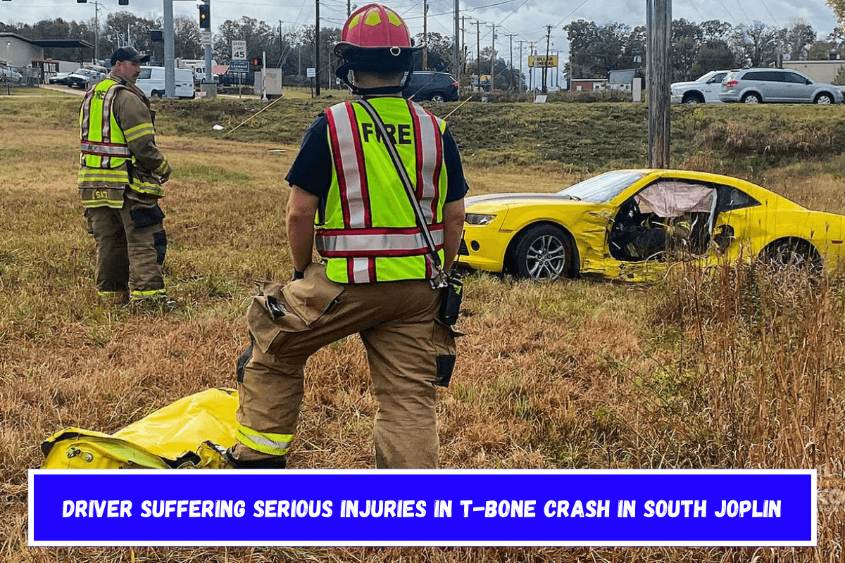 Driver suffering serious injuries in t-bone crash in south Joplin