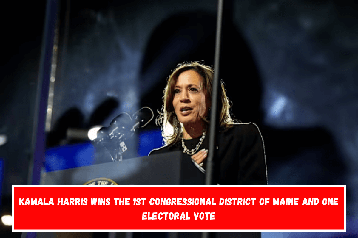 Kamala Harris wins the 1st Congressional District of Maine and one electoral vote