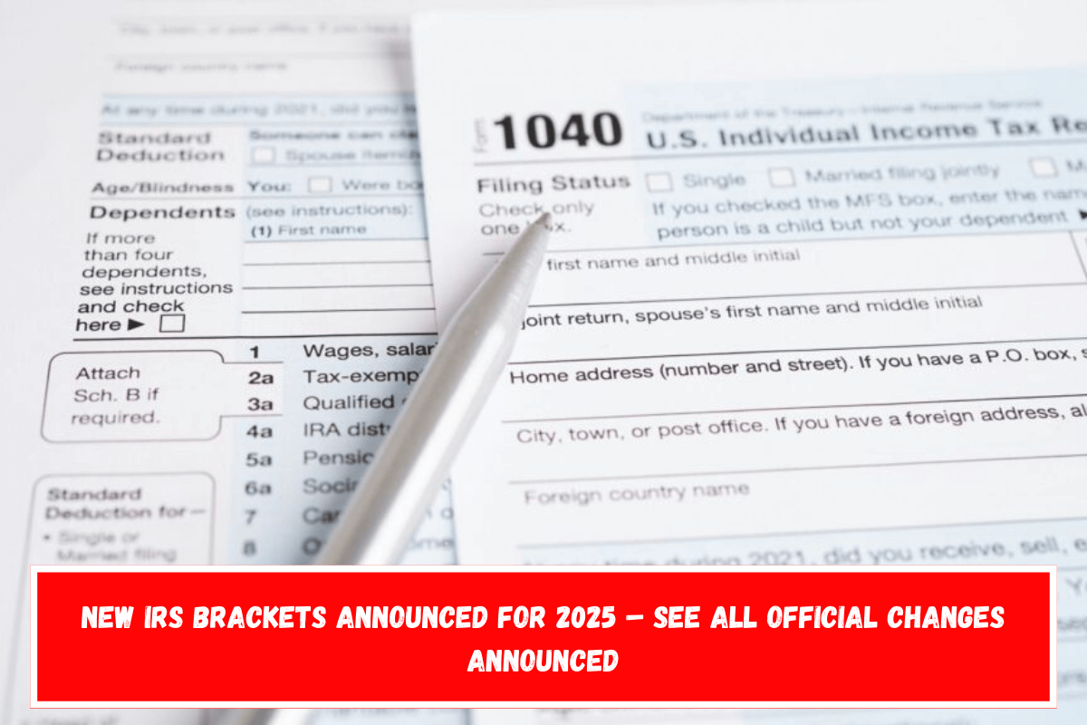 New IRS Brackets Announced for 2025 – See All Official Changes Announced