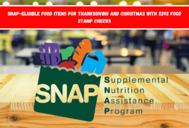 SNAP-eligible food items for Thanksgiving and Christmas with $292 Food Stamp checks