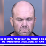 Son accused of keeping father's body in a freezer in the backyard and transferring it across Arizona for years