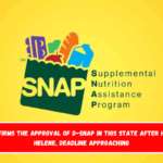 USDA confirms the approval of D-SNAP in this State after Hurricane Helene, deadline approaching