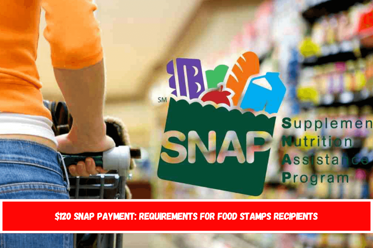 $120 SNAP payment requirements for Food Stamps recipients