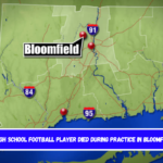 A high school football player died during practice in Bloomfield