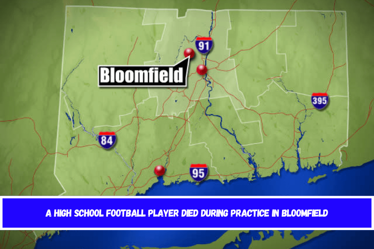 A high school football player died during practice in Bloomfield