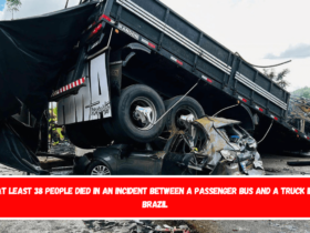 At least 38 people died in an incident between a passenger bus and a truck in Brazil