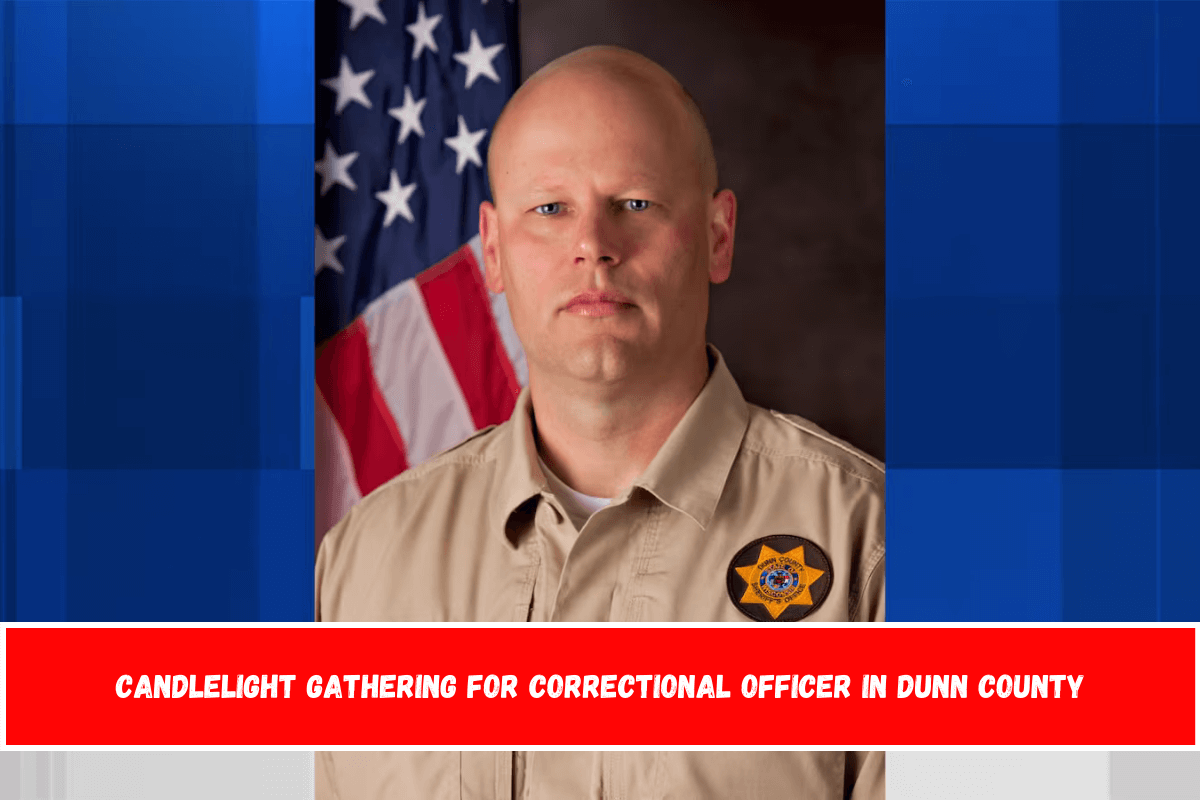 Candlelight gathering for Correctional Officer in Dunn County